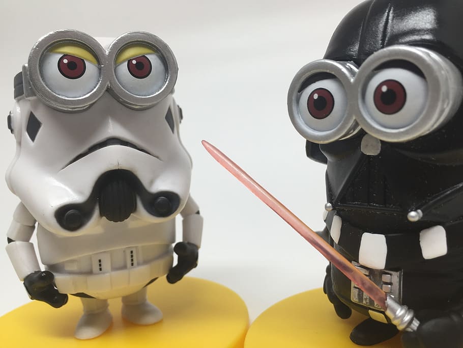 stormtrooper, vader, sword, plastic, no people, close-up, representation HD wallpaper