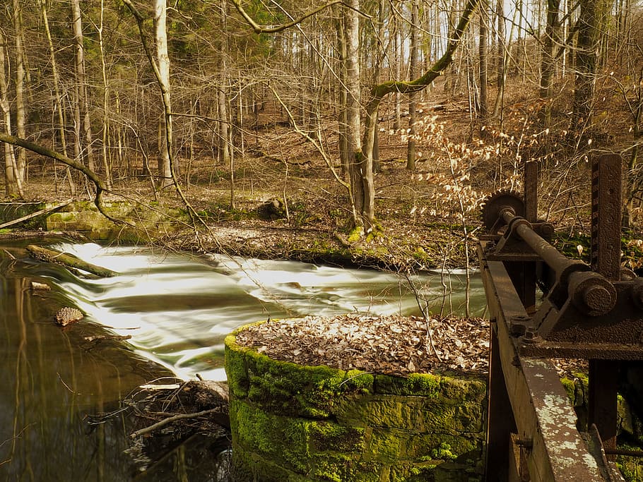 River, Valley, Water, Landscape, Germany, view, trees, nature HD wallpaper