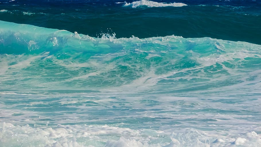 wave, smashing, foam, spray, energy, water, splash, liquid HD wallpaper