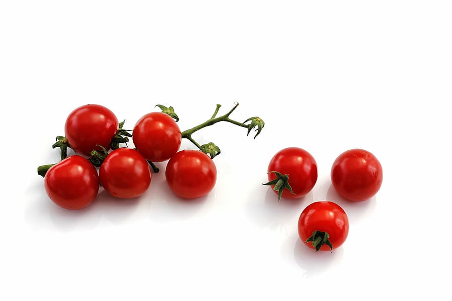 cherry tomatoes, vegetables, red, food and drink, healthy eating HD wallpaper