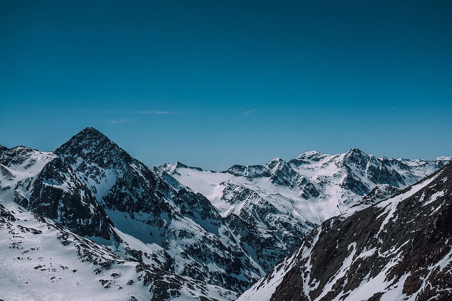 mountains covered by snow, snowy mountain during day time, top HD wallpaper