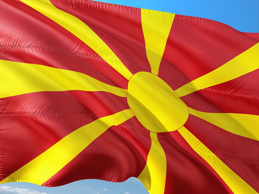 international, flag, macedonia, the internal state, south east europe, HD wallpaper