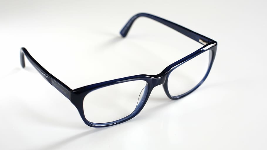 glasses, reading glasses, blue, eyeglasses, studio shot, single object HD wallpaper