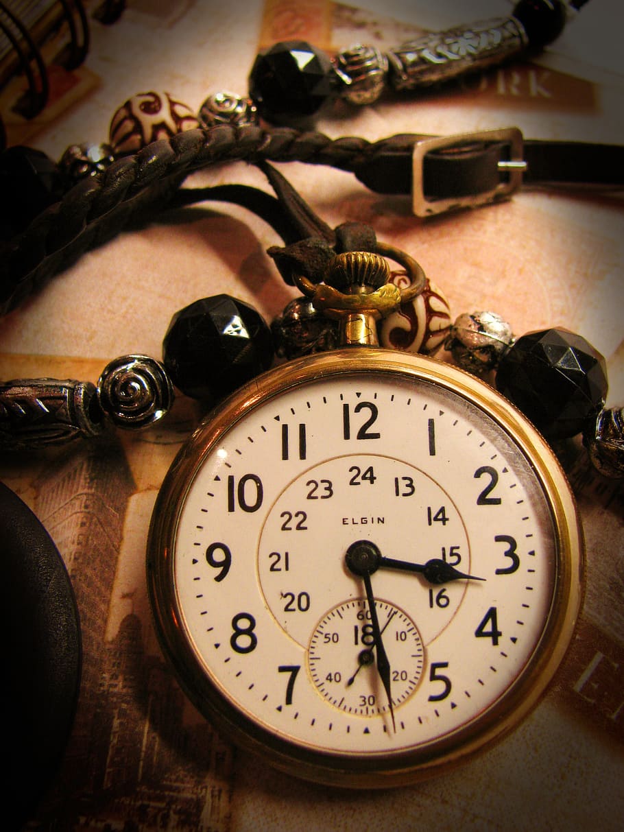 watch, pocket, time, clock, business, antique, train, old-fashioned HD wallpaper