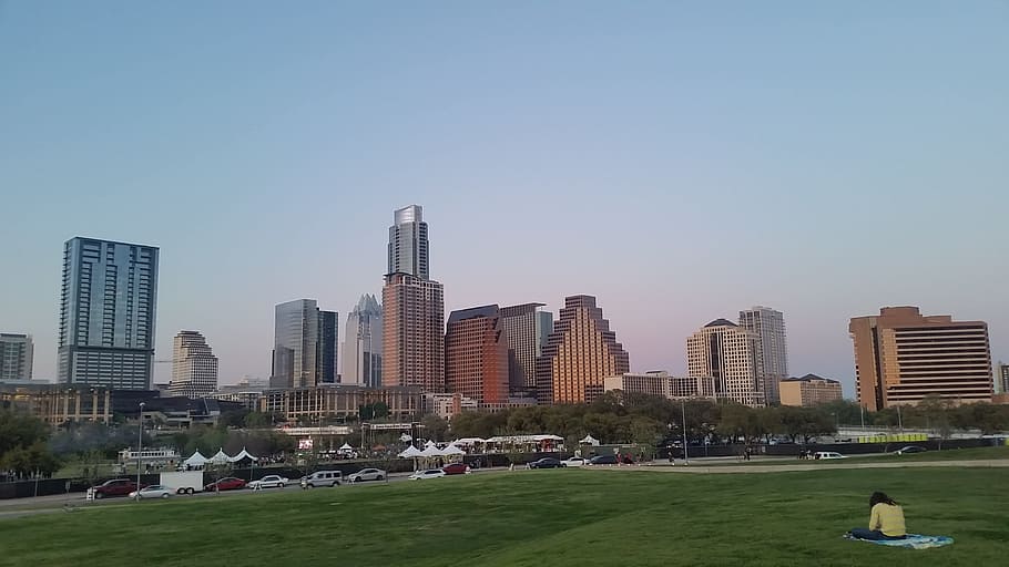City, Austin, Texas, architecture, building exterior, skyscraper, HD wallpaper