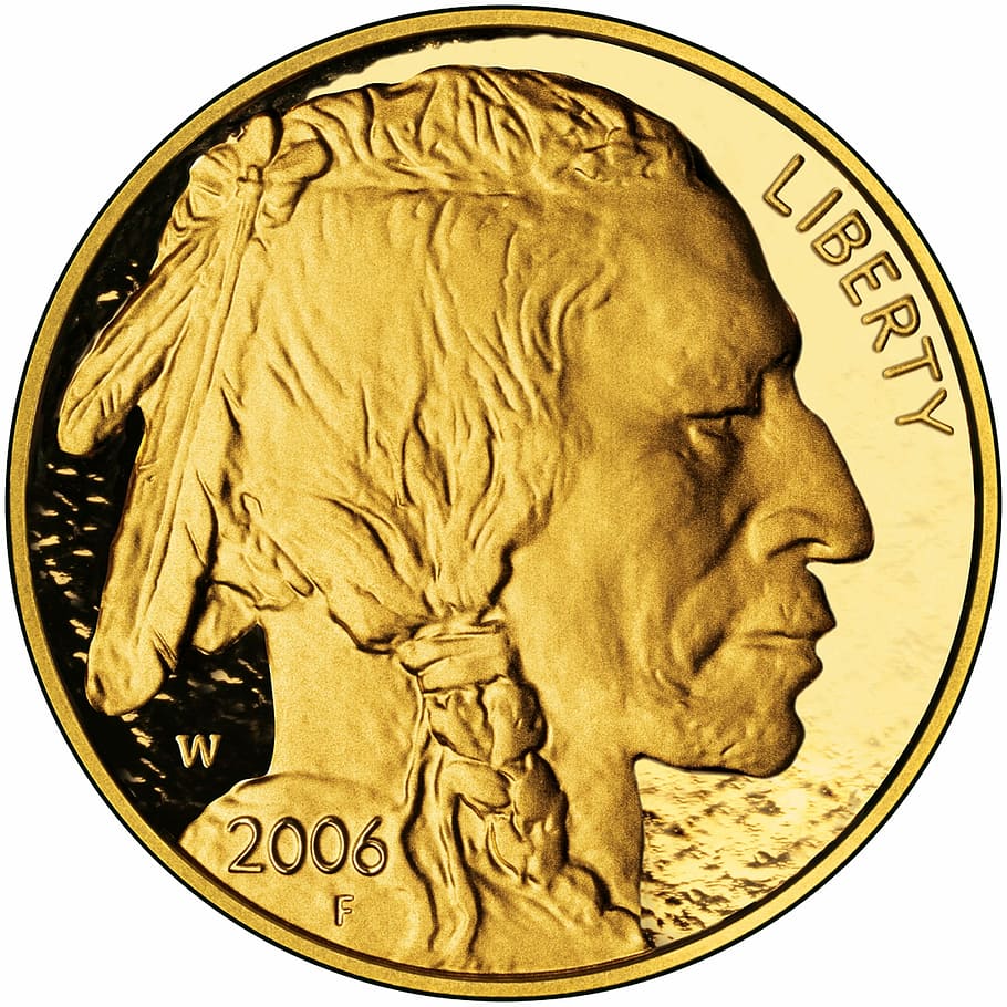 HD wallpaper: close up of 2006 Buffalo Nickel, coin, gold, 24 karat,  indians | Wallpaper Flare