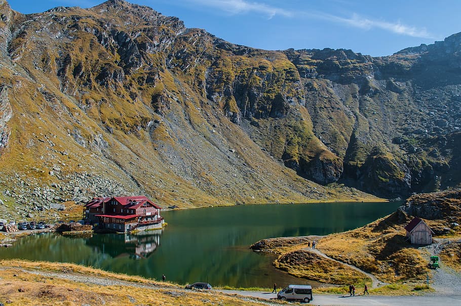 bâlea lake, transfagarasan, landscape, mountain, nature, outdoor, HD wallpaper