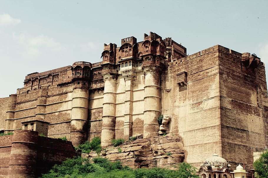 Fortress, Rajasthan, Palace, India, heritage, sandstone, architecture, HD wallpaper