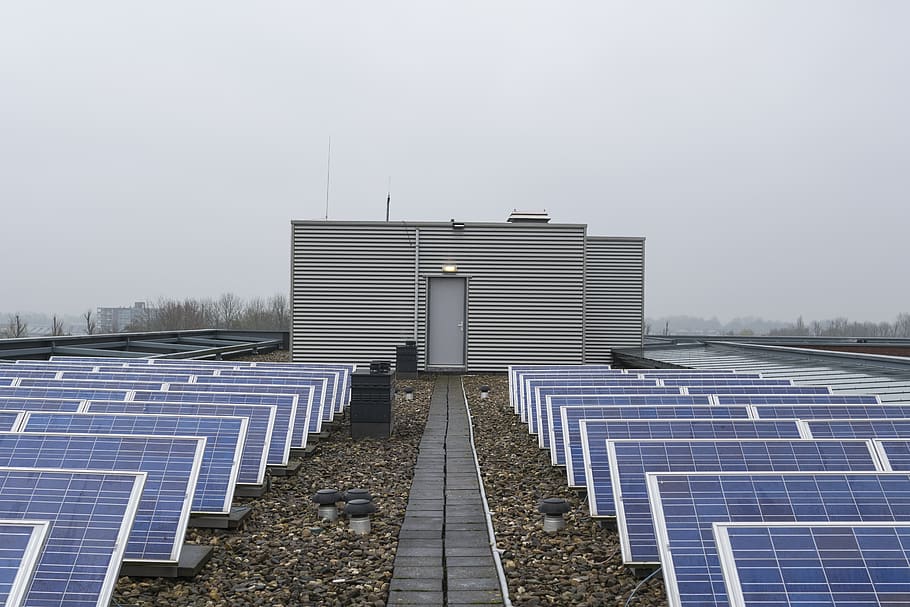 solar panels, solar energy, battery, storage, sun, green-power, HD wallpaper