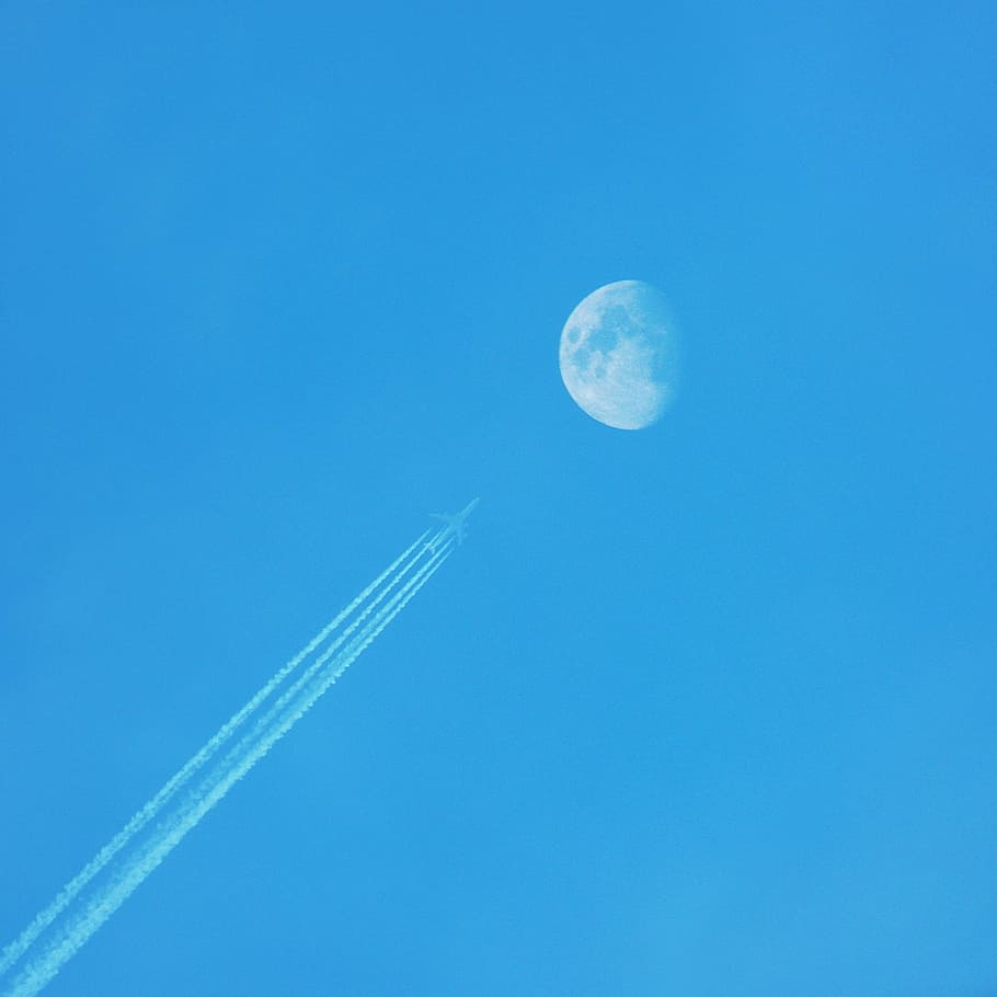 Plane, Flight, Aviation, Height, sky, contrail, plane in the sky HD wallpaper