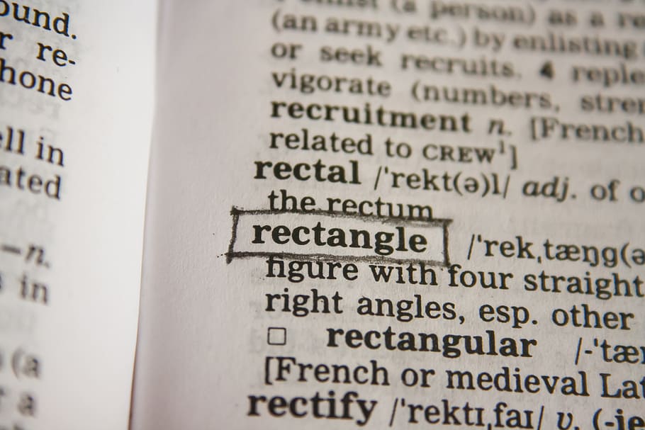 rectangle, word, dictionary, lookup, information, book, page HD wallpaper