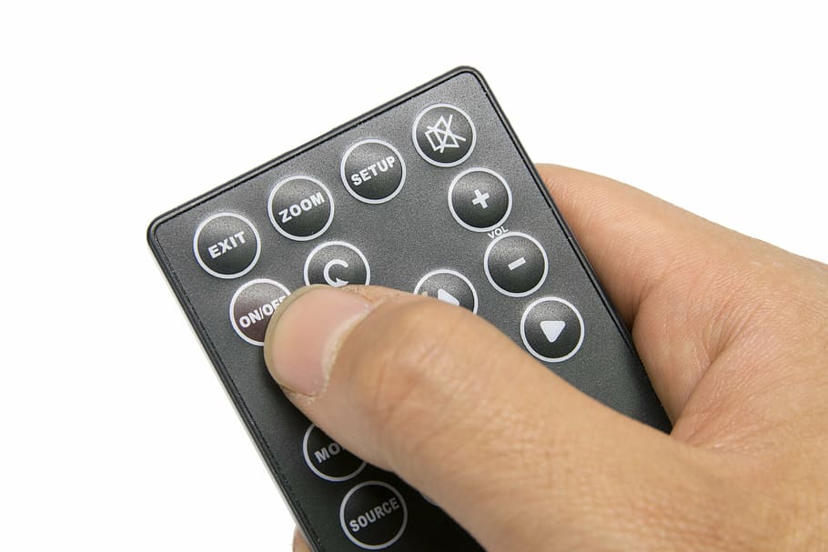 person holding remote control, remote control isolated, cut out HD wallpaper