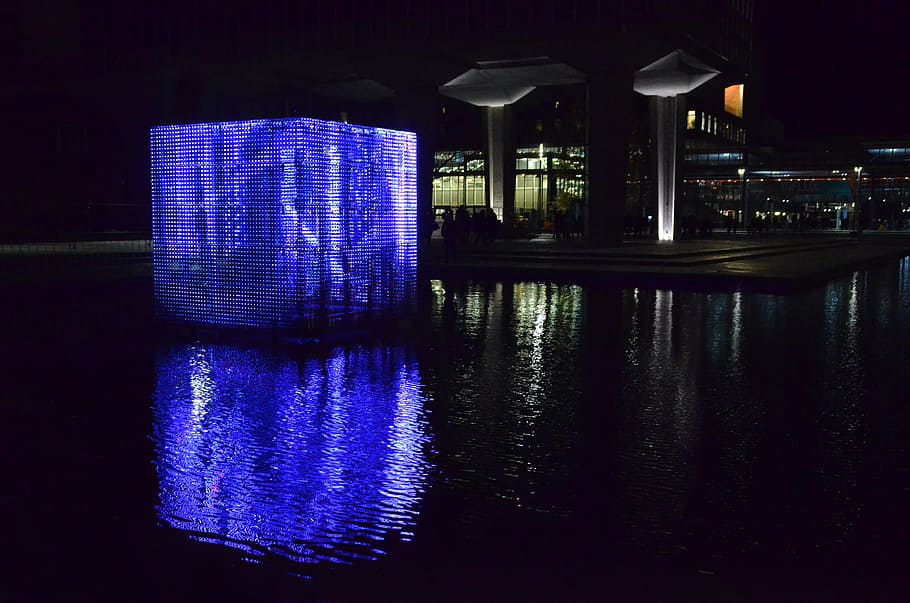 Eindhoven, Glow, Light, Night, 2016, light art, light artist HD wallpaper