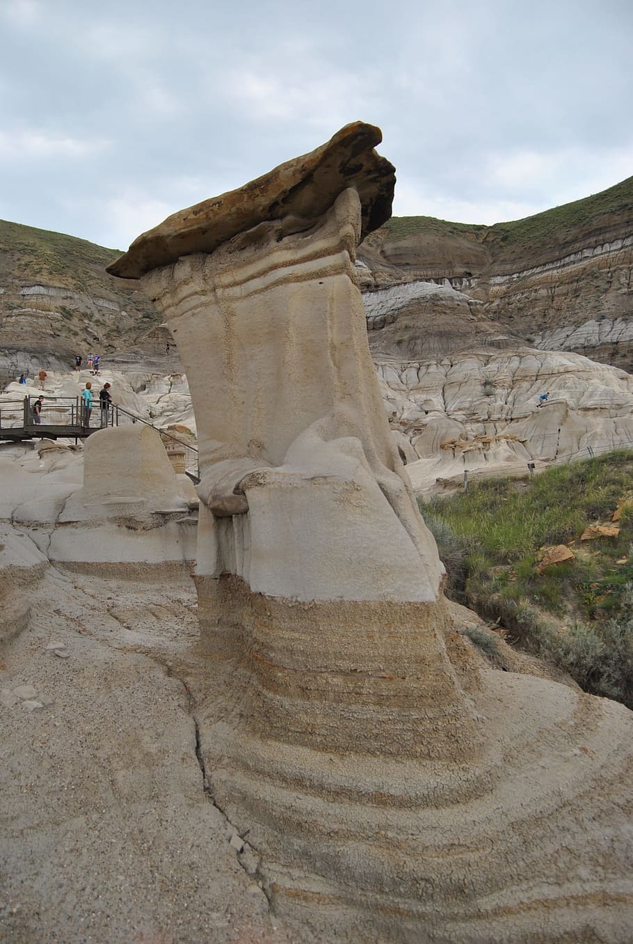 Hoodoo, Alberta, Drumheller, Landscape, rock, sky, desert, nature HD wallpaper