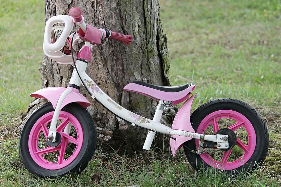 impeller, toys, pink, children toys, bike, child's bike, wheel, HD wallpaper