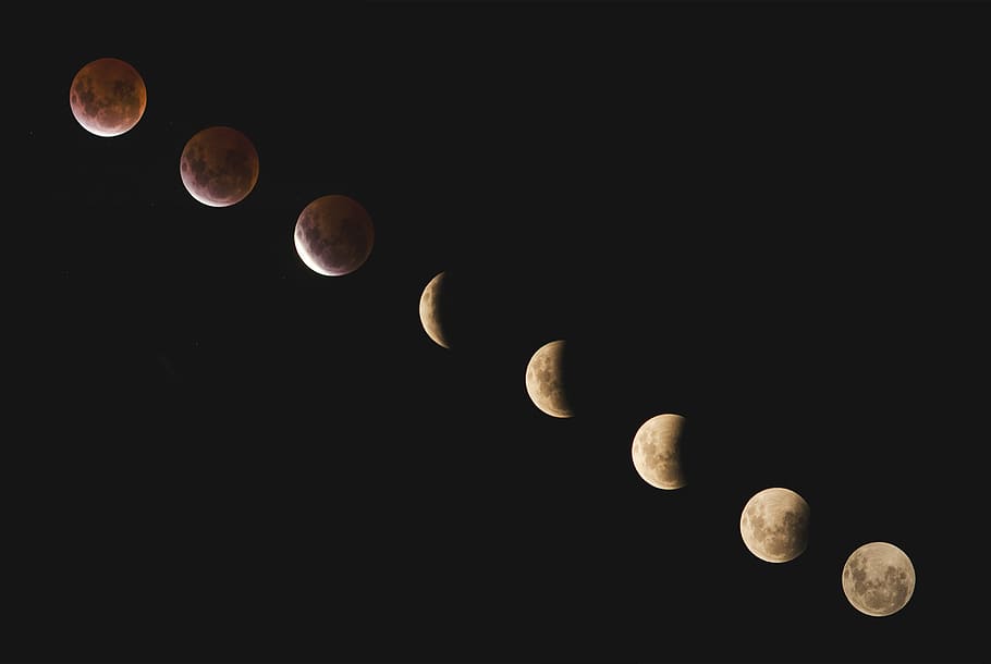 moon illustration, dark, night, sky, space, backgrounds, astronomy HD wallpaper