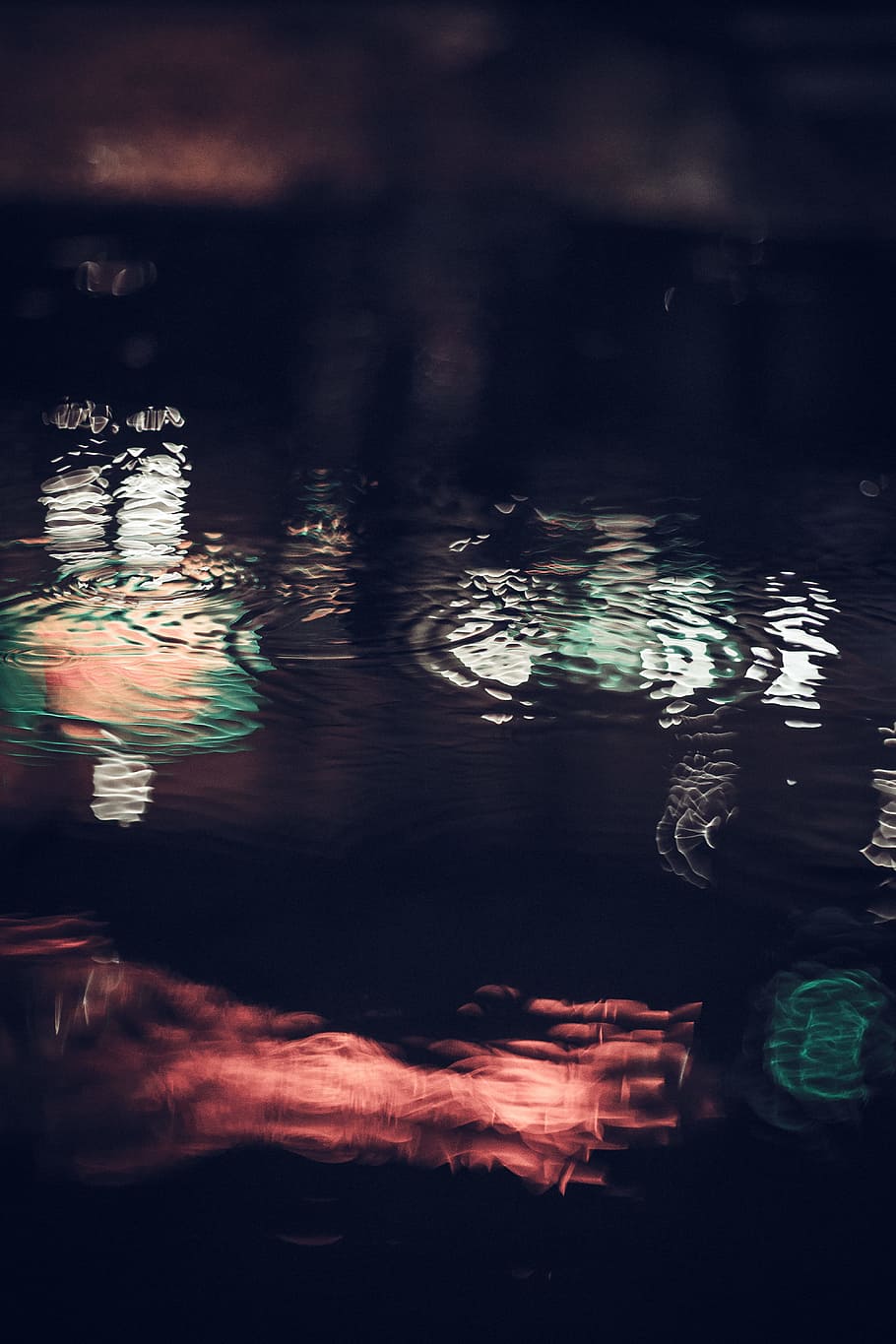 body of water painting, body of water closeup photo, ripples HD wallpaper