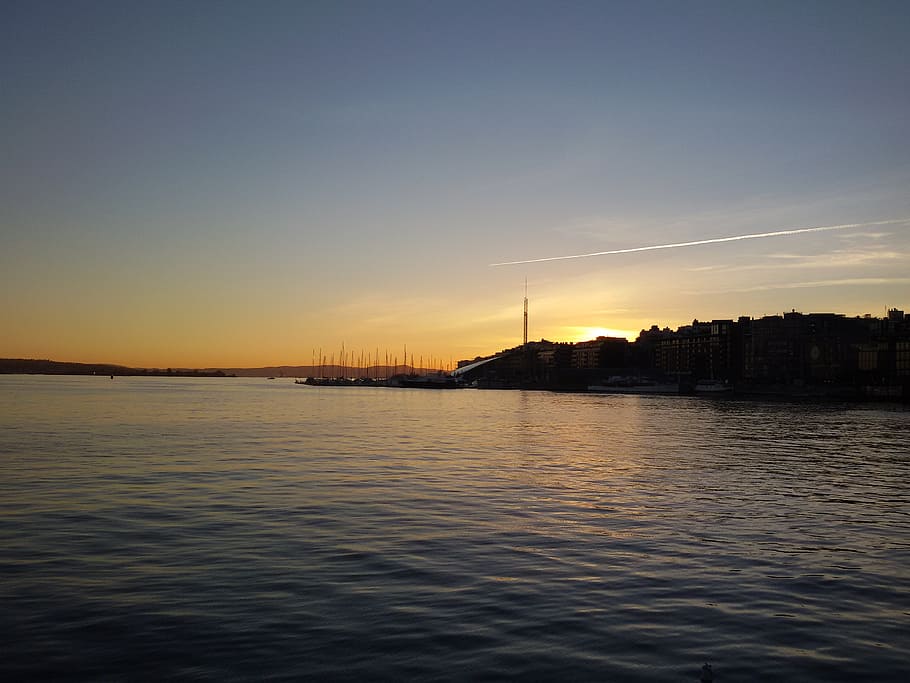 oslo, sea, norway, city, fjord, scandinavia, water, harbor