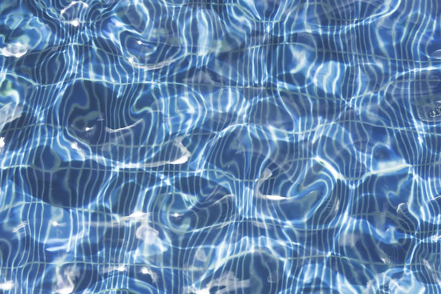 body of water, swimming pool, light, movement, blue, full frame HD wallpaper