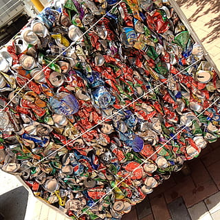 stack, trash, cans, recycling, recycle, garbage, junk, waste HD wallpaper