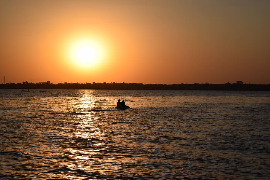 sunset, beach, mar, sol, eventide, ceu, brazil, by sunsets HD wallpaper