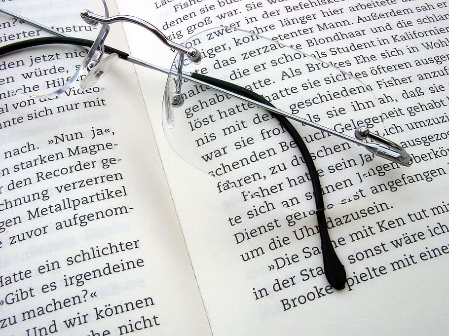 read, book, literature, pages, book pages, glasses, reading glasses HD wallpaper