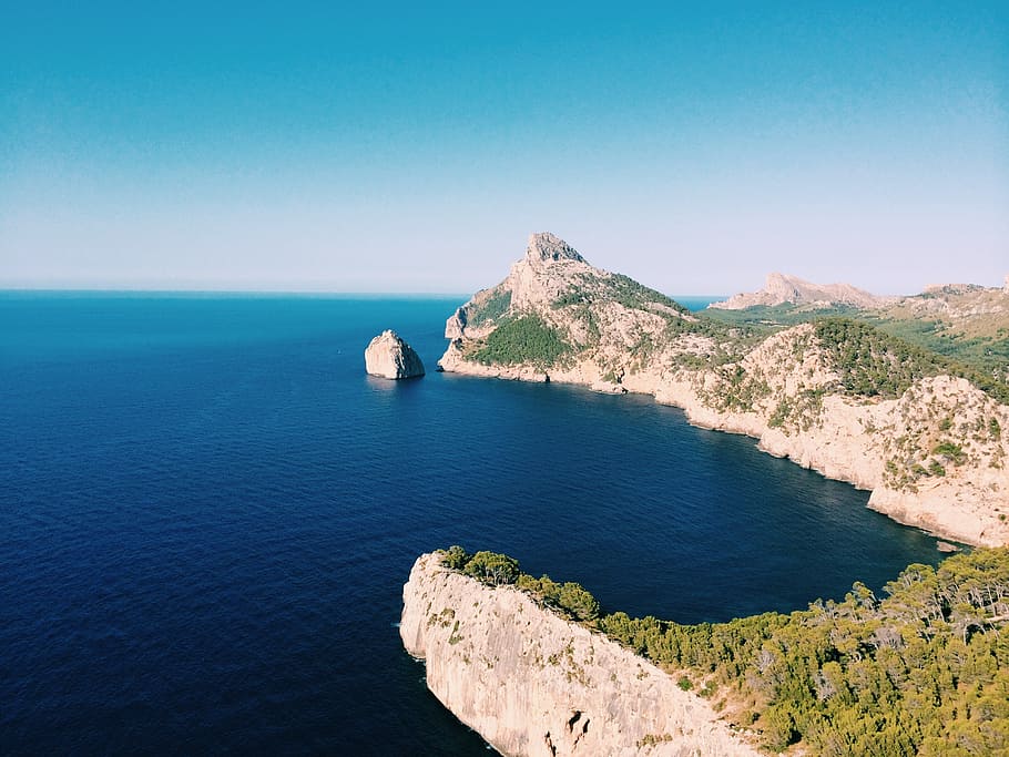 landscape, sea, ocean, beach, nature, rocks, madam, mallorca HD wallpaper