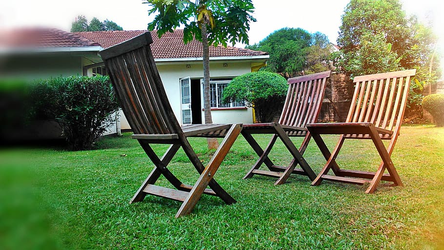 Seats, Outdoor, Compound, grass, front or back yard, chair HD wallpaper