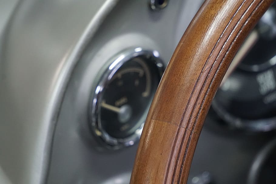 oldtimer, instruments, classic, historically, vintage car exhibition HD wallpaper