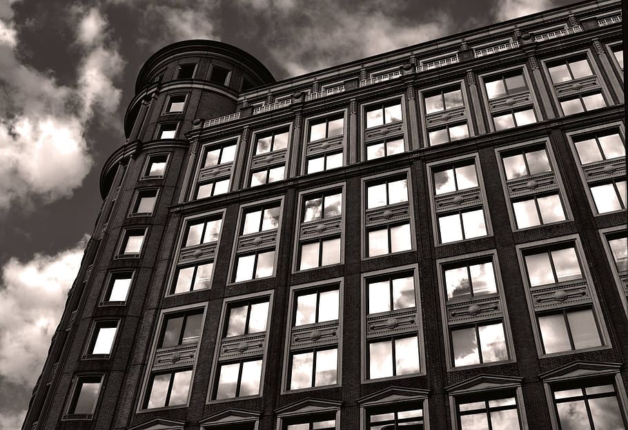 Building, Reflection, London, building side, city, architecture HD wallpaper