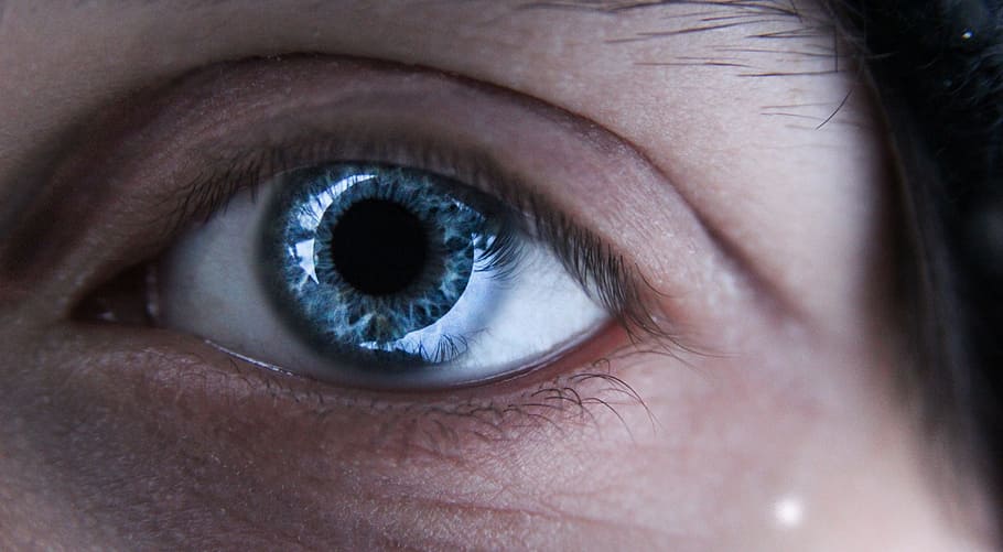 person's left eye, blue, face, eyelashes, guy, human eye, human body part HD wallpaper