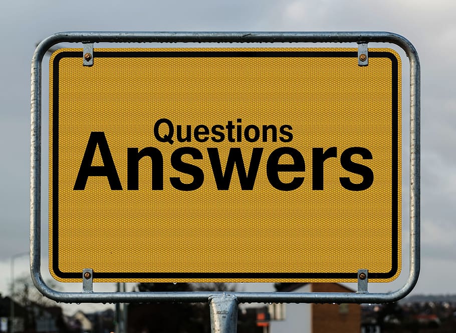 Questions Answers Signage, advise, arrow, billboard, blur, care HD wallpaper