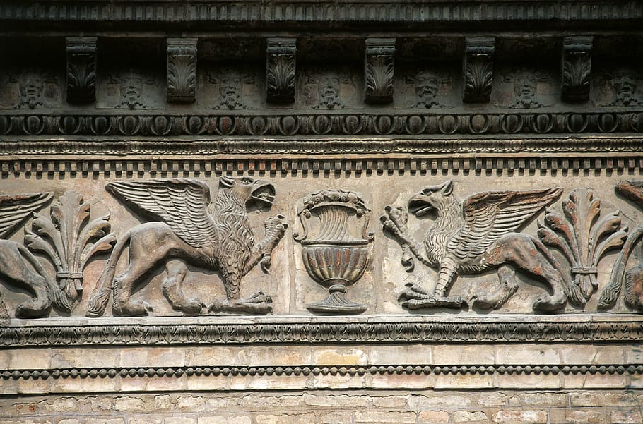 closeup photo of sphinx sculpture, Frieze, Architecture, Linear HD wallpaper