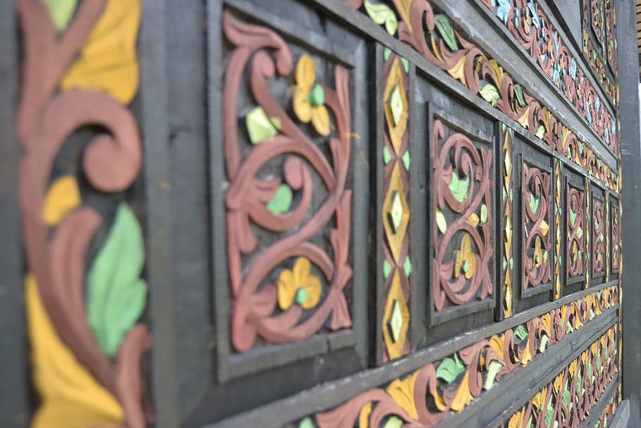 walls, patterns, designs, retro, symmetric, symmetry, shapes HD wallpaper