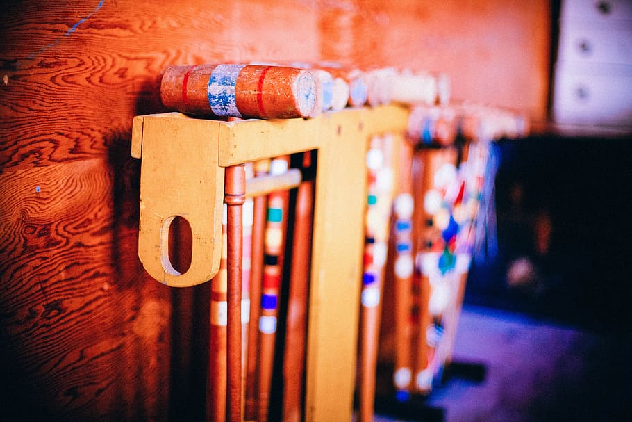 Croquet, Mallets, Game, Wood, Equipment, wood - Material, old-fashioned HD wallpaper