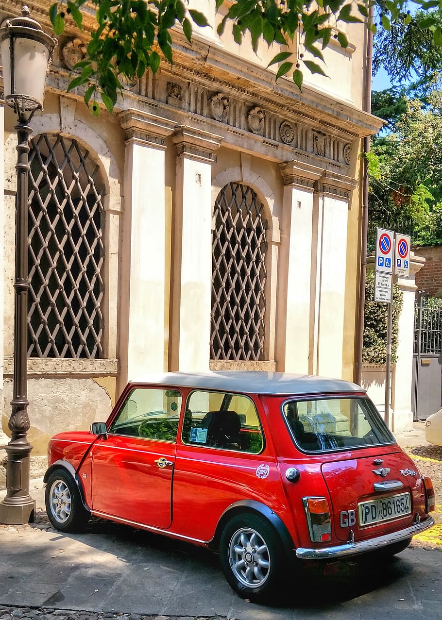 mini, copper, red, italy, mode of transportation, car, motor vehicle HD wallpaper