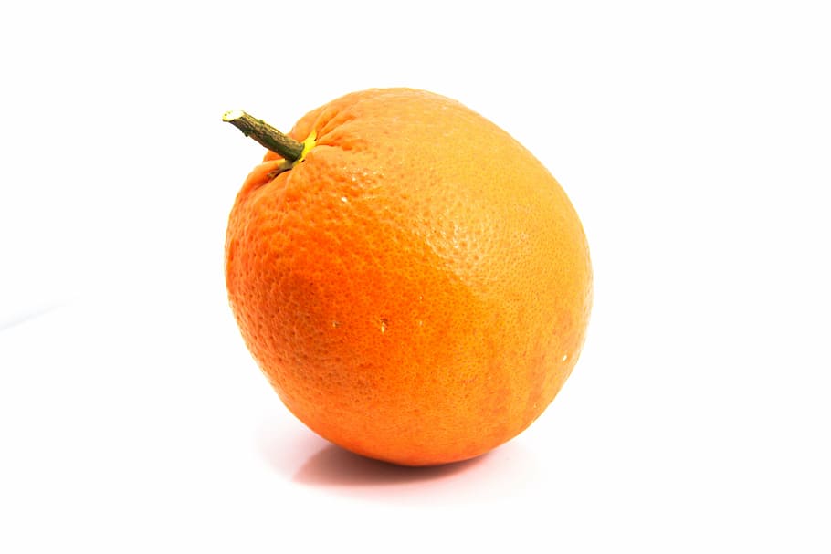 fruit, orange, white, white background, image, food, food and drink HD wallpaper