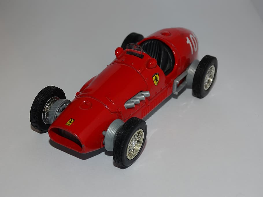 ferrari, red, toy, car, car era, toy car, racing, wheel, land Vehicle HD wallpaper