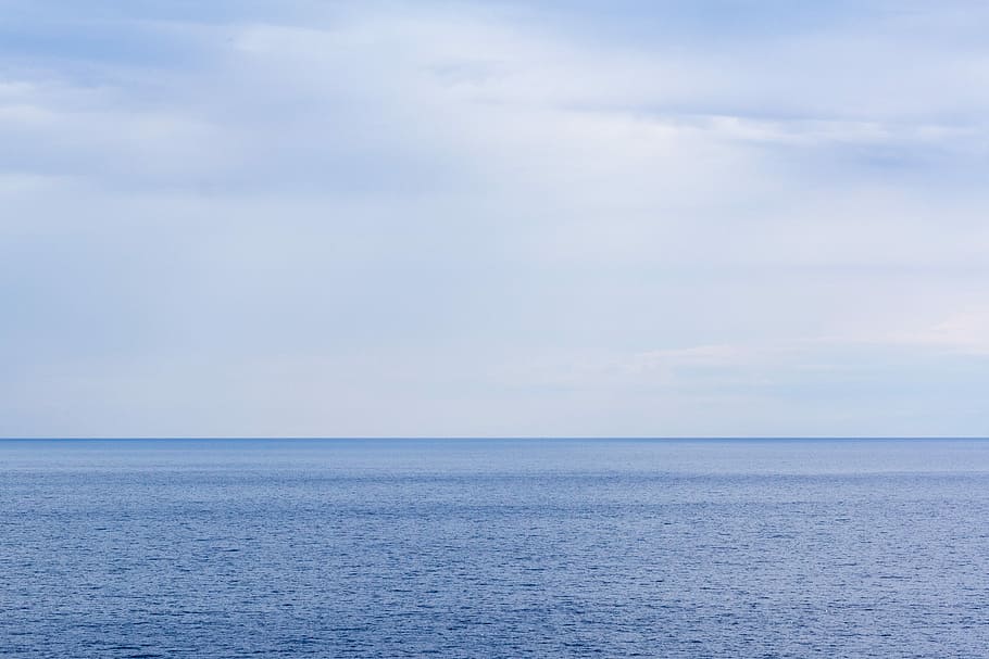 Sea, Horizon, Arctic Ocean, sky, atlantic ocean, indian ocean, HD wallpaper