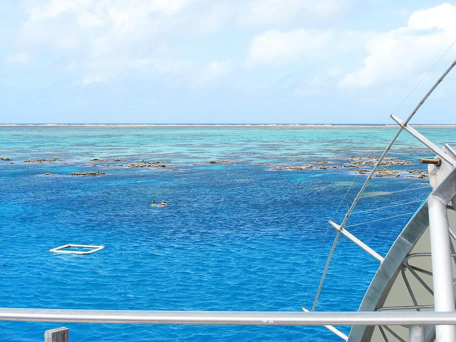Great, Barrier, Reef, Australia, Sea, blue, water, nature, nautical Vessel HD wallpaper