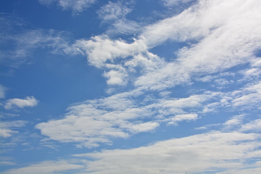 clouds, white clouds, blue sky, cloud - sky, beauty in nature HD wallpaper