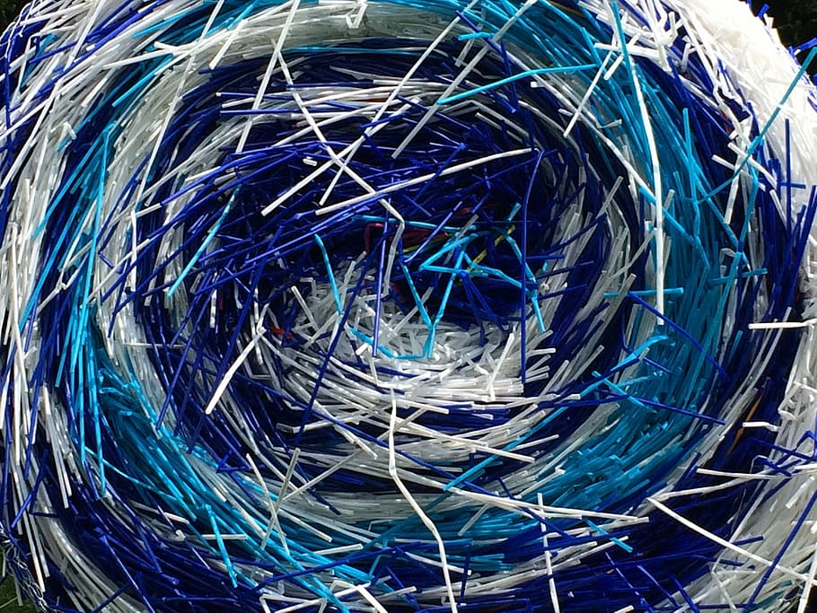 Straws, White, Drinking Straw, blue, plastic, rolled, technology HD wallpaper