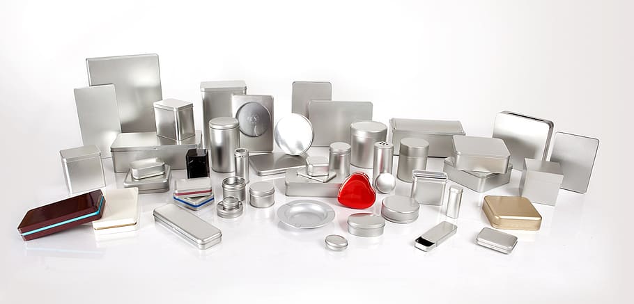 cosmetic container lot, tin cans program, metal cans supplier, HD wallpaper