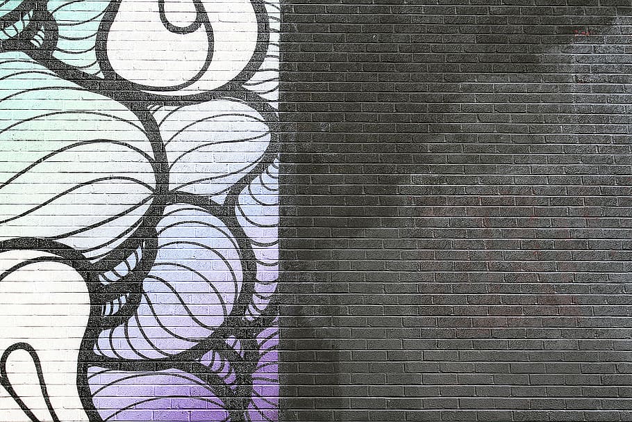 untitled, wall, bricks, paint, pattern, black, art, abstract HD wallpaper