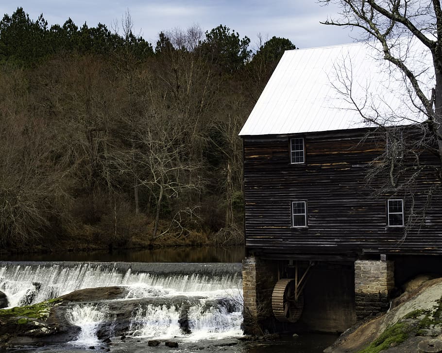 mills, architecture, old, landmark, rural, landscape, energy HD wallpaper