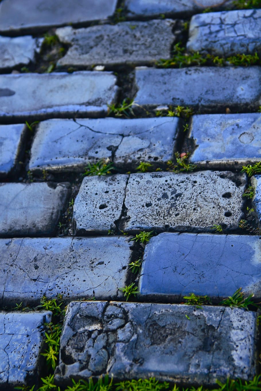 street, bricks, design, pavement, color, minimalism, full frame HD wallpaper