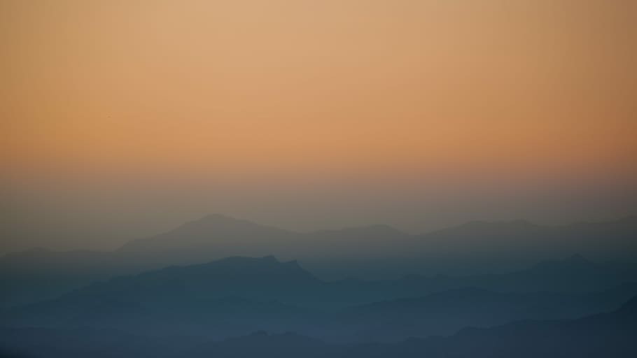 aerial photography of fog mountain, areal photography of clouds HD wallpaper