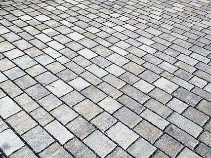 gray brick floor, Texture, Paving Stones, Patch, Paved, background HD wallpaper