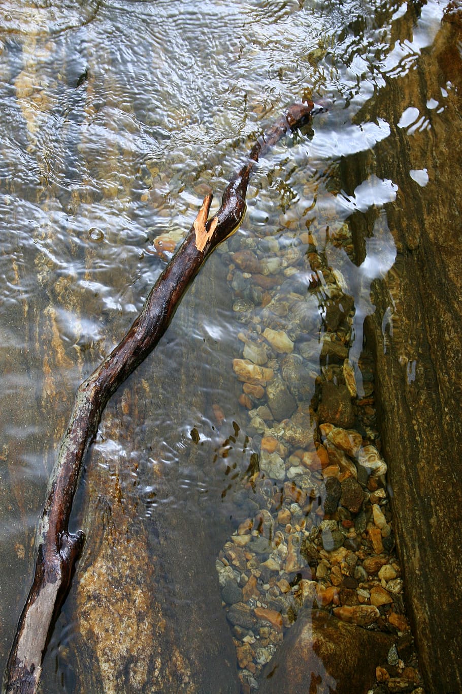 stream, water, ripples, flow, flowing, wet, liquid, clear, river HD wallpaper