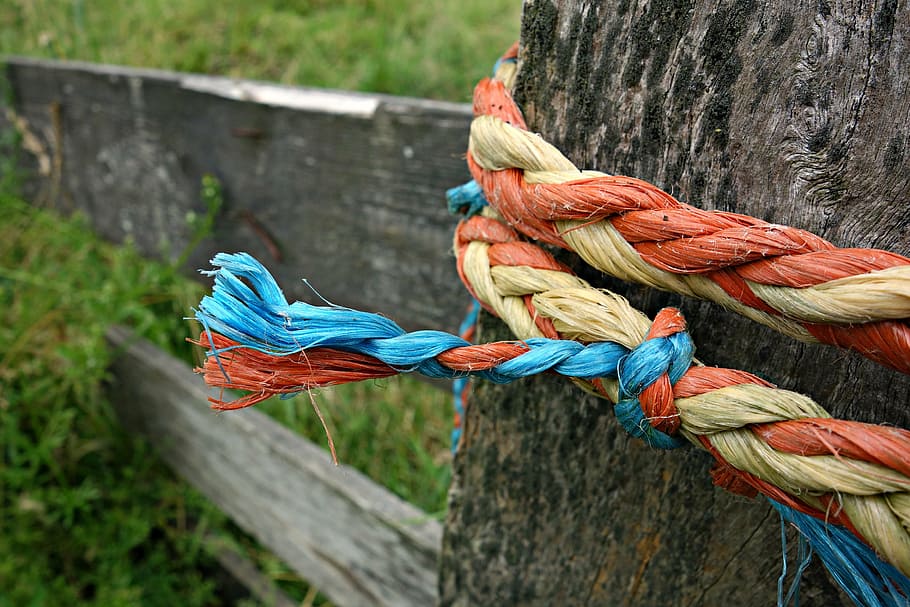 knot, rope, tied, twisted, fastening, security, string, post HD wallpaper